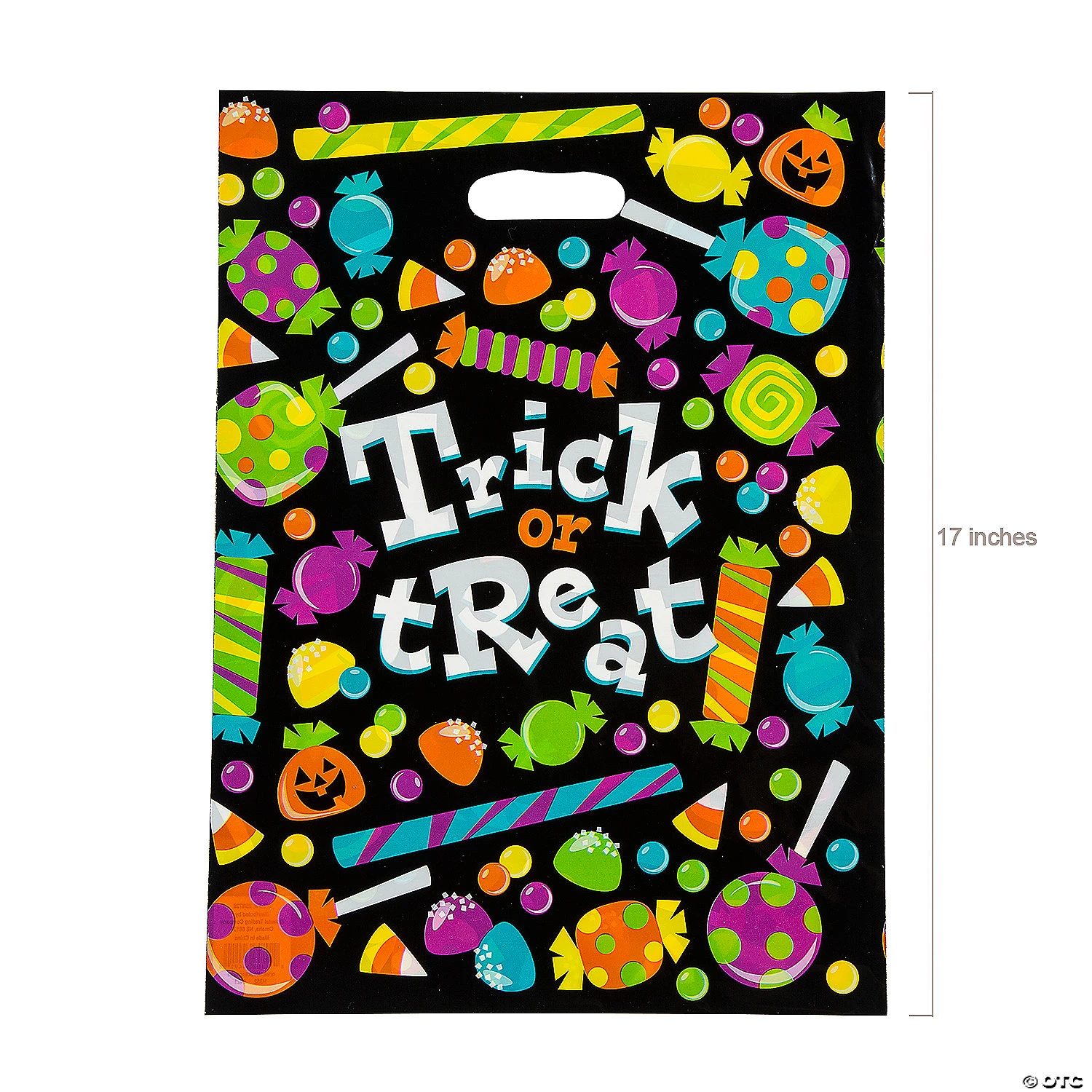 12 1/2 X 17 Bulk Large Sweet Halloween Trick-Or-Treat Plastic Goody Bags - 50 Pc. 2 12 1/2 X 17 Bulk Large Sweet Halloween Trick-Or-Treat Plastic Goody Bags - 50 Pc. - Image 2