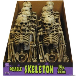 14 Poseable Skeleton Decoration - 1 Pc.