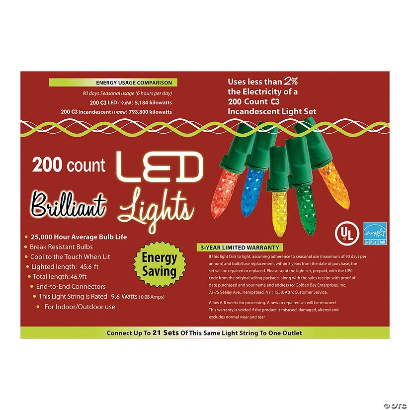 200L MU Holiday LED Lights - C3 Style 1 200L MU Holiday LED Lights - C3 Style