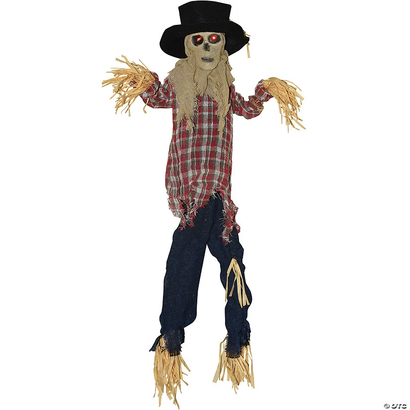 36 Hanging Animated Kicking Scarecrow Decoration 1 36 Hanging Animated Kicking Scarecrow Decoration