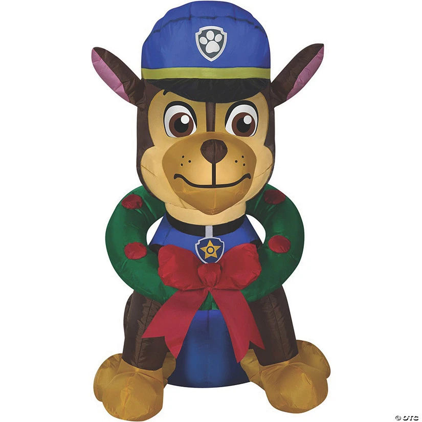 38 Blow Up Inflatable PAW Patrol Chase With Wreath Outdoor Yard Decoration 1 38 Blow Up Inflatable PAW Patrol Chase With Wreath Outdoor Yard Decoration