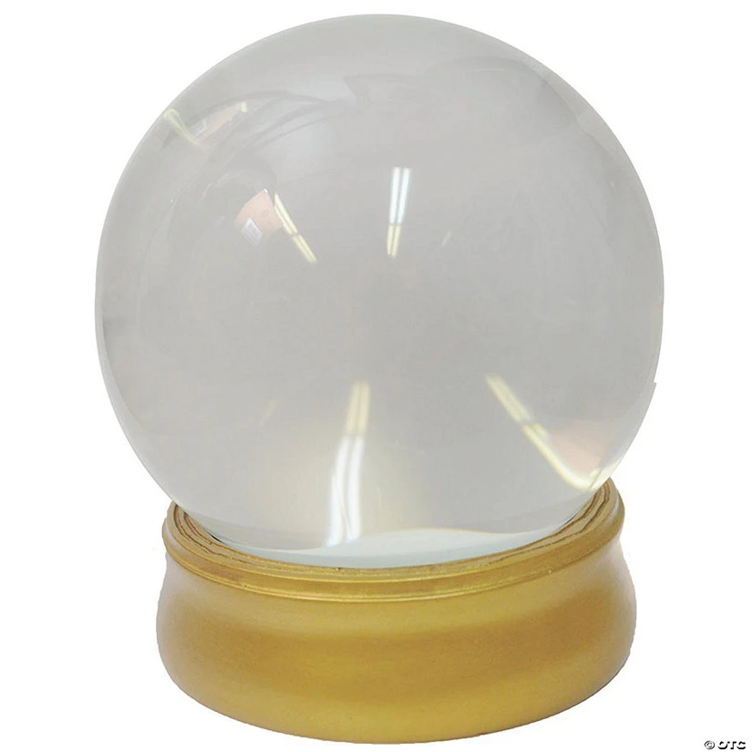 4 X 4 Water-Filled Glass Crystal Ball 1 4 X 4 Water-Filled Glass Crystal Ball