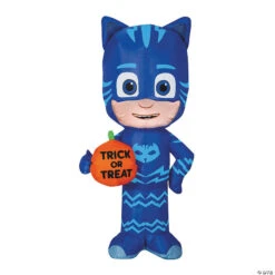 42 Blow Up Inflatable Catboy With Pumpkin Halloween Decoration Outdoor Yard Decoration