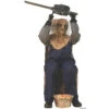 45 Seated Animated Chainsaw Greeter Prop