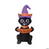 48 Blow Up Inflatable Black Cat Outdoor Halloween Yard Decoration