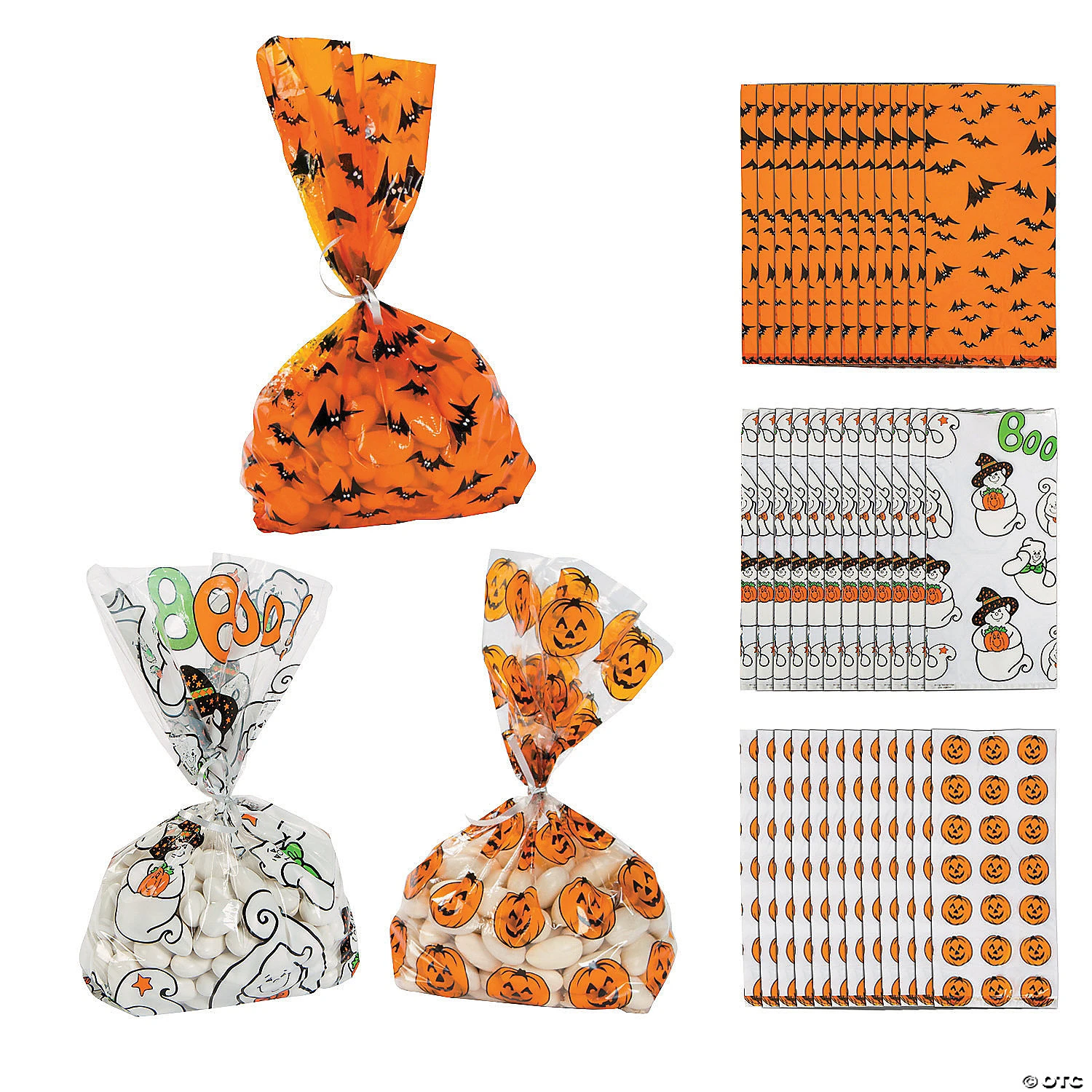 5 X 11 Spooky Halloween Cellophane Bag Assortment - 36 Pc. 1 5 X 11 Spooky Halloween Cellophane Bag Assortment - 36 Pc.