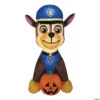 50 Blow Up Inflatable PAW Patrol Chase With Pumpkin Outdoor Halloween Yard Decoration