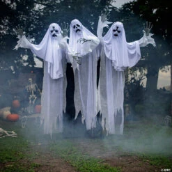6' Animated Haunting Ghost Trio Decoration