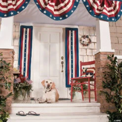 70 X 14 Cloth Vintage Pillar Bunting -Halloween Costumes Sale 70 x 14 cloth vintage pillar bunting91 6802 a02