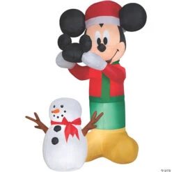72 Blow Up Inflatable Mickey Snowman Outdoor Yard Decoration
