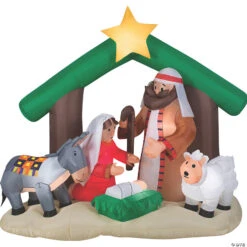 72 Outdoor Blow Up Inflatable Holy Family Nativity Outdoor Yard Decoration