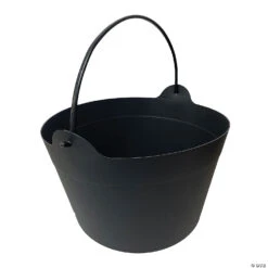 9.5 Black Plastic Dutch Kettle Decoration