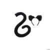 Adult Black Tail & Ears Set
