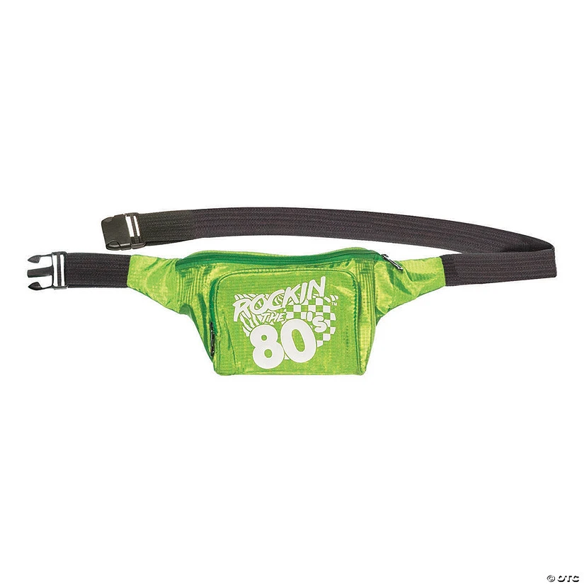 Adult Green 80's Fanny Pack 1 Adult Green 80's Fanny Pack