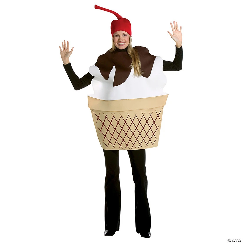Adult Ice Cream Sundae Costume 1 Adult Ice Cream Sundae Costume