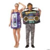 Adult Mix Tape And Boom Box Couple Costumes