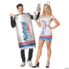 Adult Natural Light Beer Couple Costumes