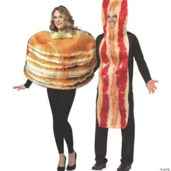 Adult Pancakes & Bacon Couples Costumes