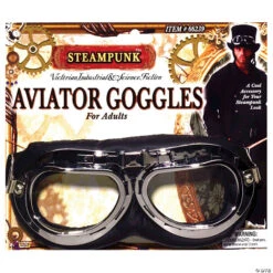 Adult Steampunk Aviator Goggles - 1 Pc.