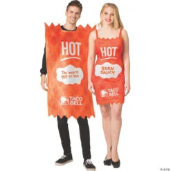 Adult Taco Bell Hot Sauce Couple Costumes