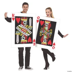 Adult's King And Queen Of Hearts Couples Costumes