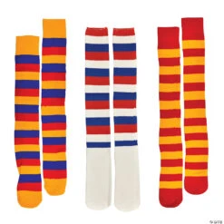 Adult's Knee-High Clown Socks