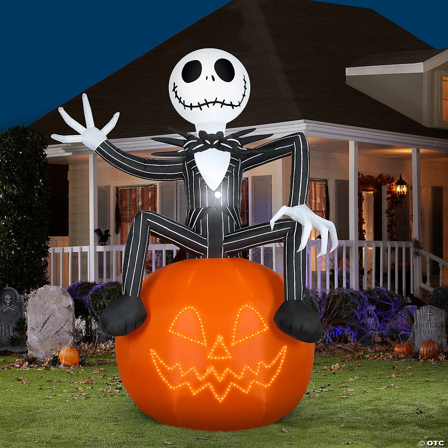 Blow Up Inflatable Lightshow Jack Skellington Inflatable Outdoor Yard Decoration 3 Blow Up Inflatable Lightshow Jack Skellington Inflatable Outdoor Yard Decoration - Image 3
