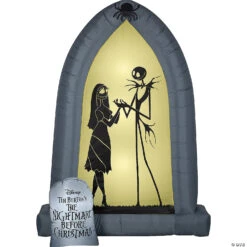 Blow Up Inflatable Nightmare Before Christmas Jack & Sally Arch Outdoor Yard Decoration