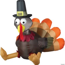 Blow Up Inflatable Pilgrim Turkey Outdoor Yard Decoration