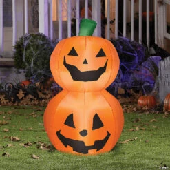 Blow Up Inflatable Pumpkin Stack Outdoor Yard Decoration -Halloween Costumes Sale blow up inflatable pumpkin stack outdoor yard decorationss58231g a02