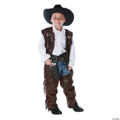 Boy's Cowboy Chaps & Vest Costume