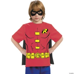 Boy's Robin Shirt With Cape Costume