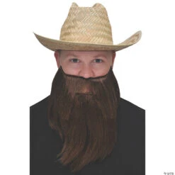 Brown Full Beard & Mustache