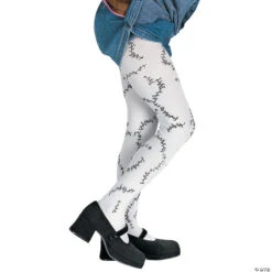 Child's Stitches White Pantyhose