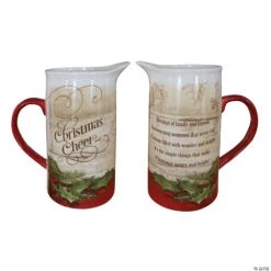 Christmas Cheer Ceramic Water Pitcher