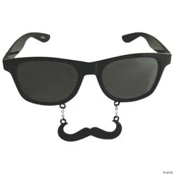 Dark Sun-Stache Glasses With Mustache