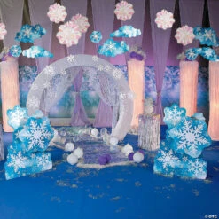 Design-A-Room Snowflake Print Backdrop - 2 Pc. -Halloween Costumes Sale design a room snowflake print backdrop 2 pc 13716331 a02