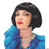 Flapper Black Wig