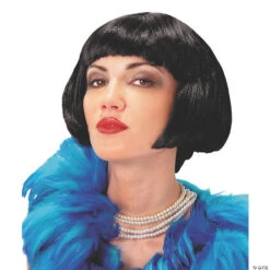 Flapper Black Wig