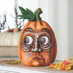 Funny Face Pumpkin Halloween Decoration