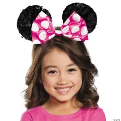 Girl's Pink Minnie Mouse Sequin Ears