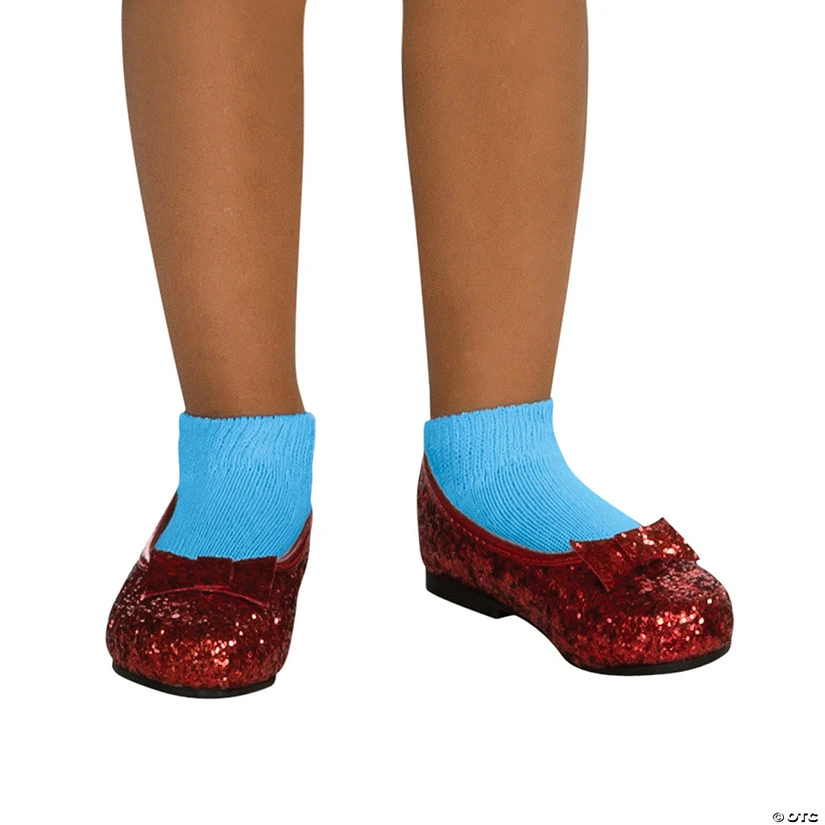 Girl's Wizard Of Oz Dorothy Deluxe Sequin Shoes 1 Girl's Wizard Of Oz Dorothy Deluxe Sequin Shoes
