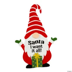 Gnome I Want It All Christmas Decoration