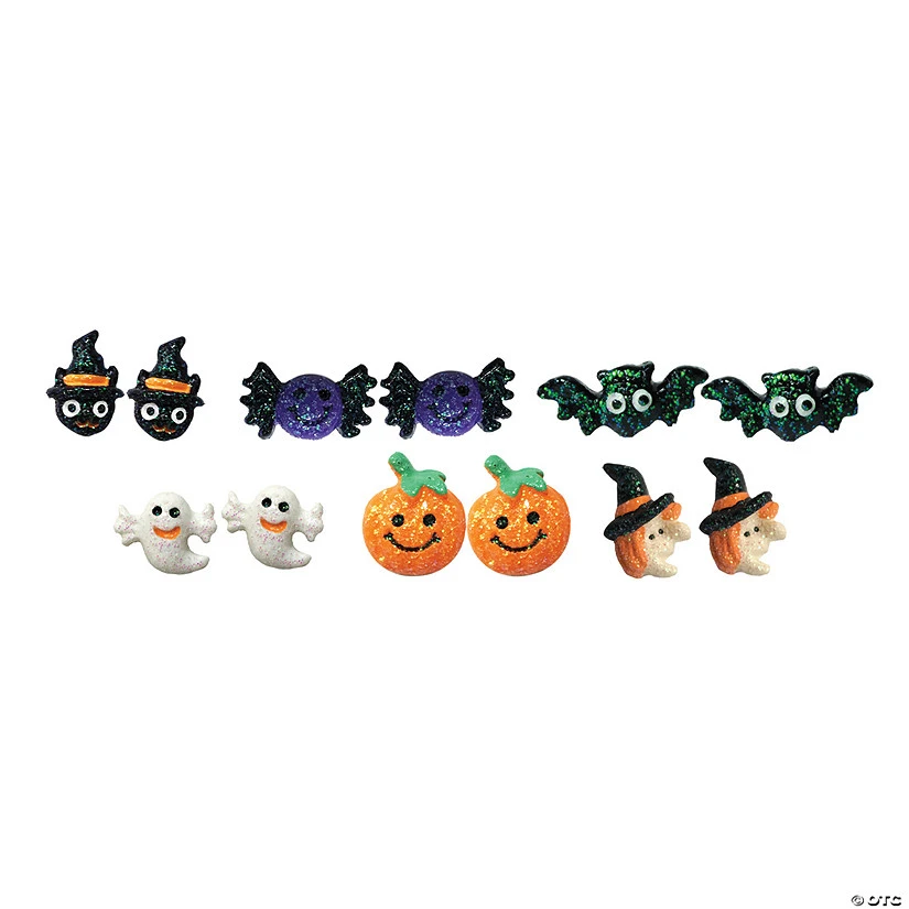 Halloween Earring Set 6Pk 1 Halloween Earring Set 6Pk