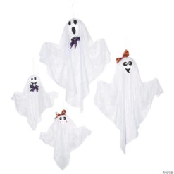 Hanging Ghost Family Halloween Decoration Set - 4 Pc.