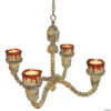 Hanging Lighted Bone Chandelier Decoration