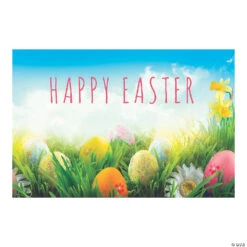 Happy Easter Plastic Backdrop - 3 Pc.