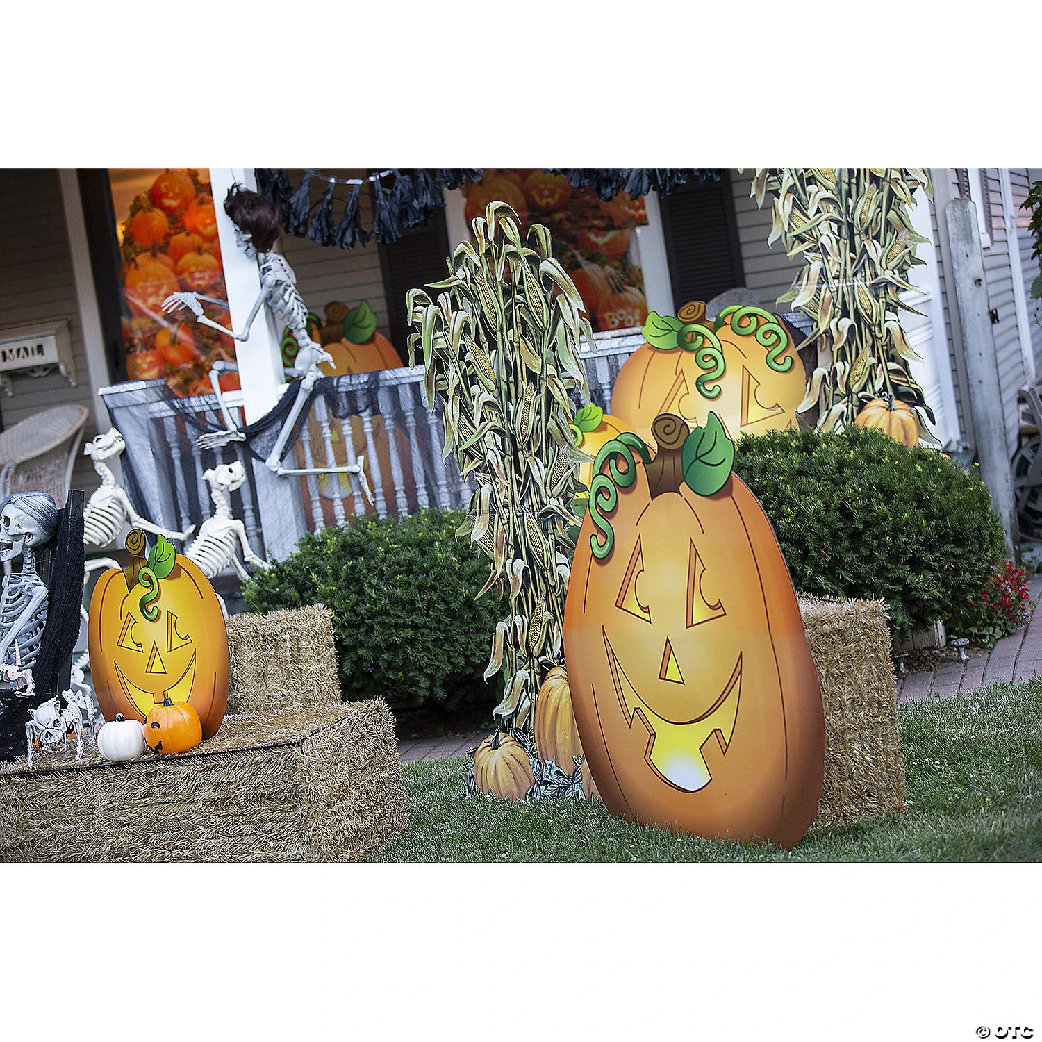 Jack-O-Lantern Cardboard Stand-Ups Halloween Decorations - 3 Pc. 3 Jack-O-Lantern Cardboard Stand-Ups Halloween Decorations - 3 Pc. - Image 3