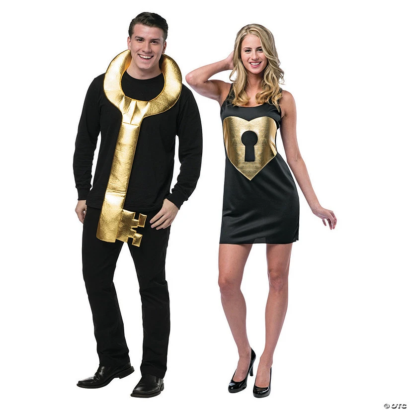 Key To My Heart Couples Costume For Adults 1 Key To My Heart Couples Costume For Adults
