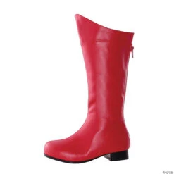 Kid’s Red Superhero Boots - Size 11/12